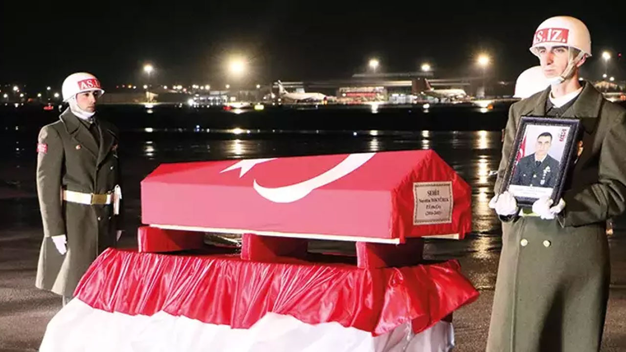 Şehit Nurettin Tokyürek'in naaşı Erzurum'a getirildi
