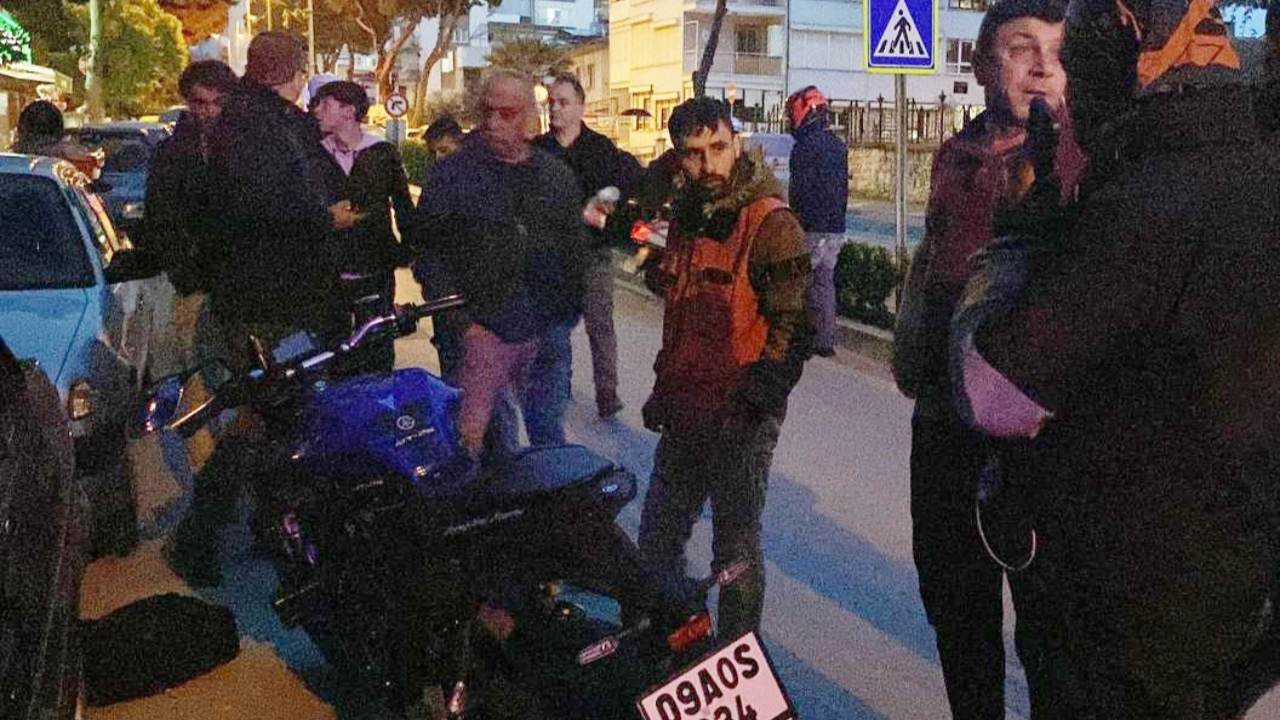 Aydın’da yaya geçidinde kaza! Motosiklet sürücüsü yayaya çarpıp kaçtı