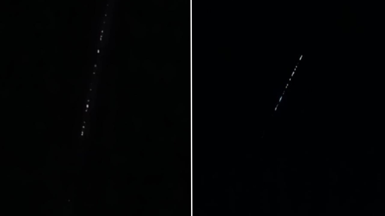 Yüksekova’da Starlink uyduları gökyüzünü aydınlattı