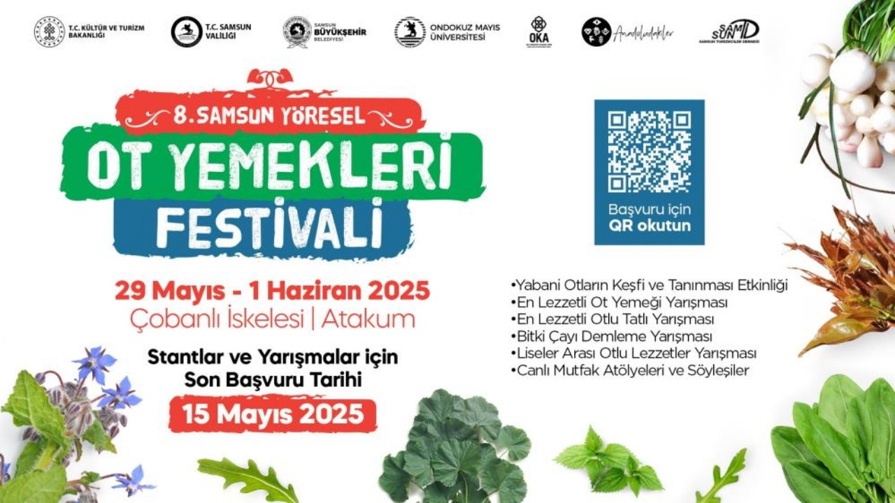 Samsun’un lezzet şöleni: 8. Yöresel Ot Yemekleri Festivali için başvurular başladı