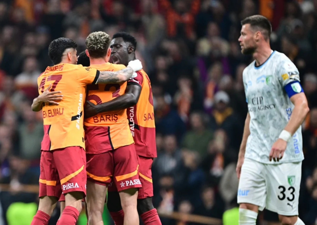 Galatasaray evinde hata yapmadı, zirvede farkı yeniden 6'ya çıkardı (Galatasaray 2 - 0 Bodrum FK | Maçın özeti)