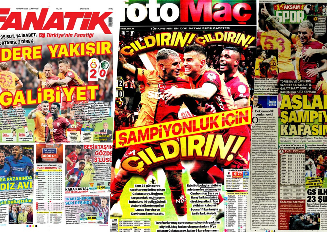"Galatasaray'dan Bodrum sefası!" İşte günün spor manşetleri