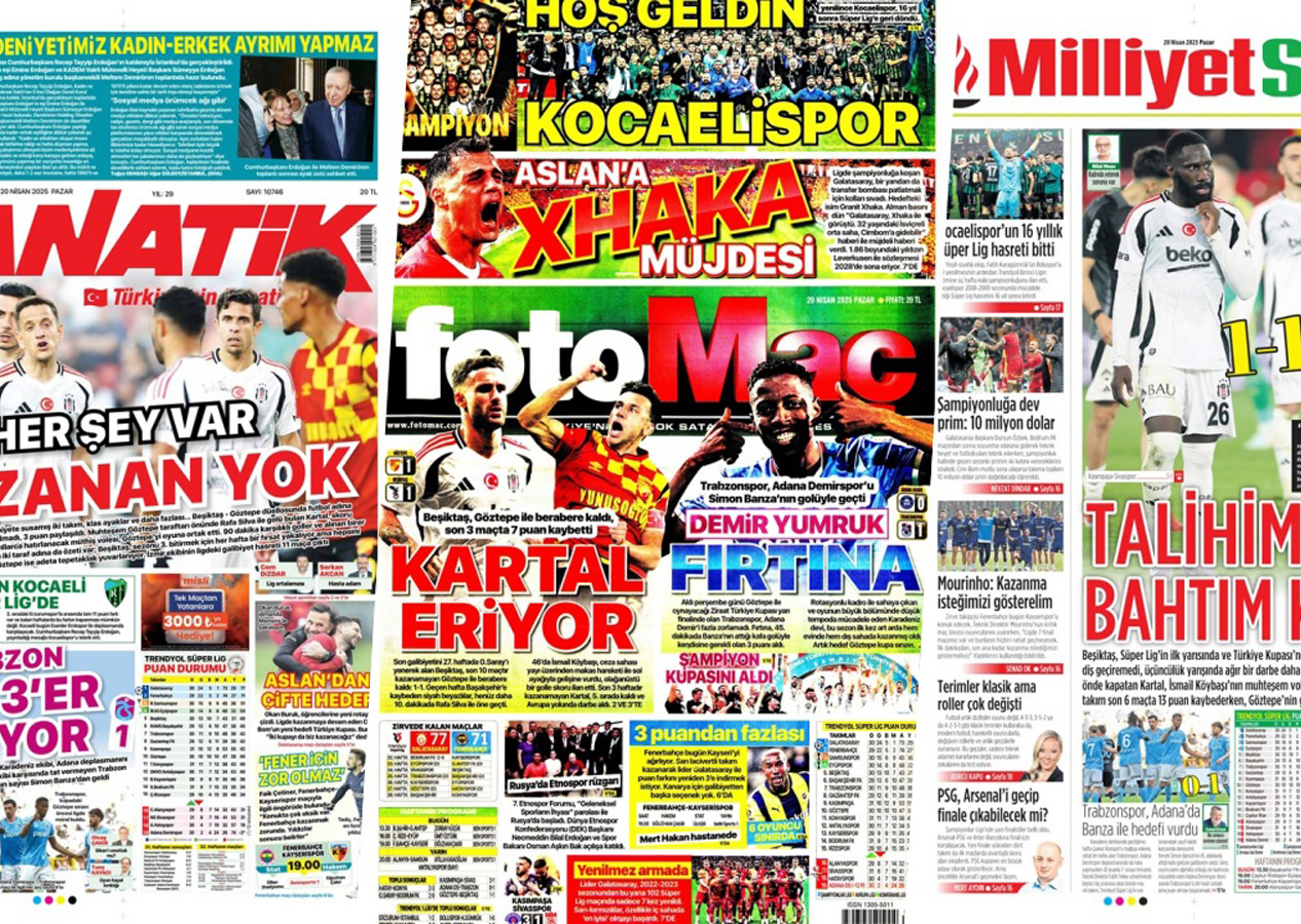 Kartal'ın 'Göz'ünde ışık yok! İşte Göztepe - Beşiktaş maçı sonrası spor gazetelerinin manşetleri