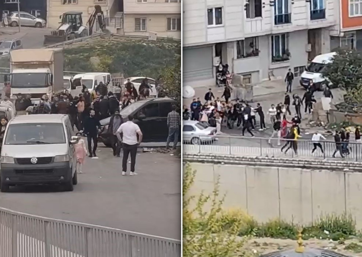 Esenyurt'ta düğünde ortalık savaş alanına döndü! Polis havaya ateş açtı, yaralılar var!