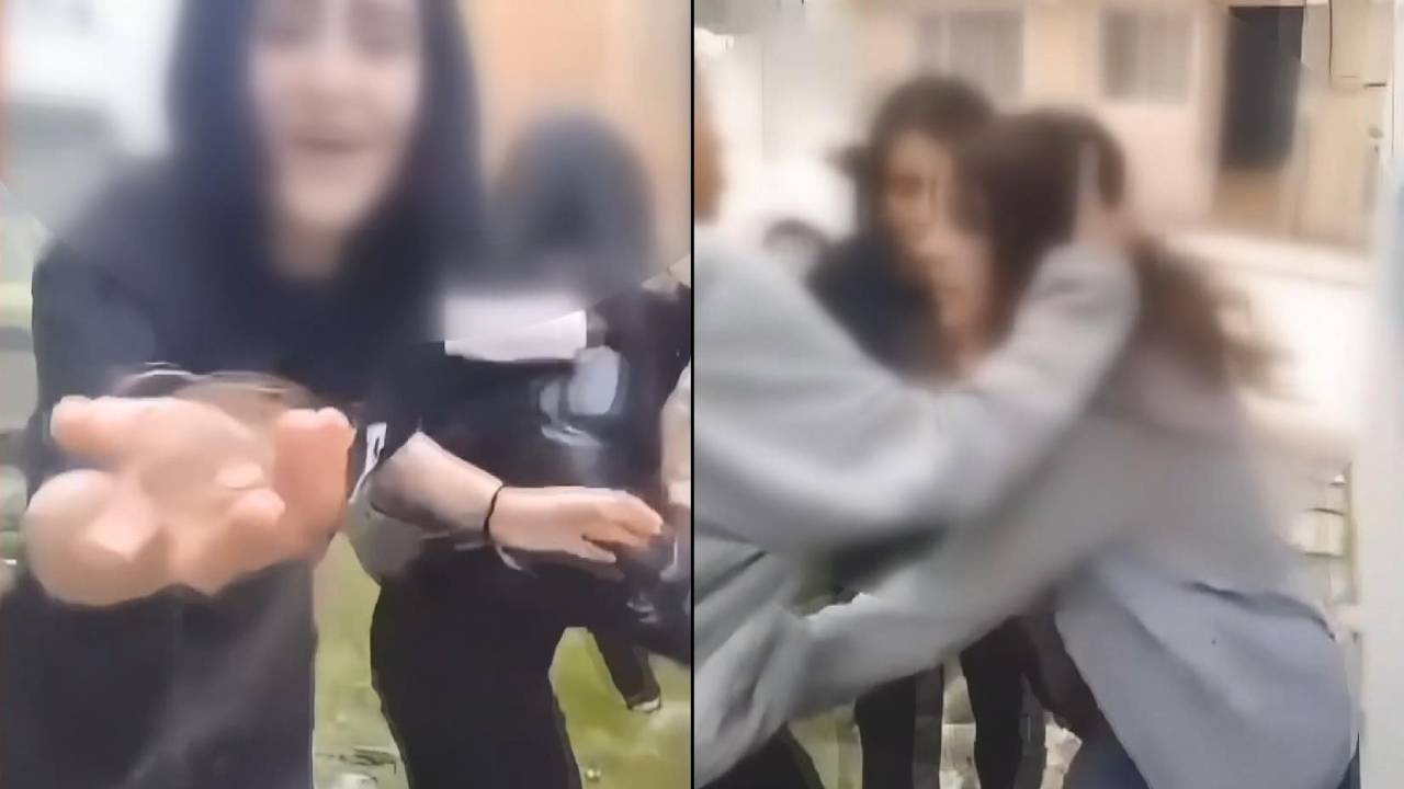 Akran zorbalığı yine kamerada! Gaziosmanpaşa'da 4 kız, arkadaşlarını evire çevire dövdü, saçlarını koparttı