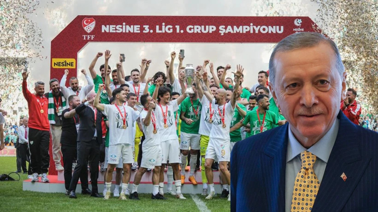 Cumhurbaşkanı Recep Tayyip Erdoğan'dan şampiyon Bursaspor'a tebrik
