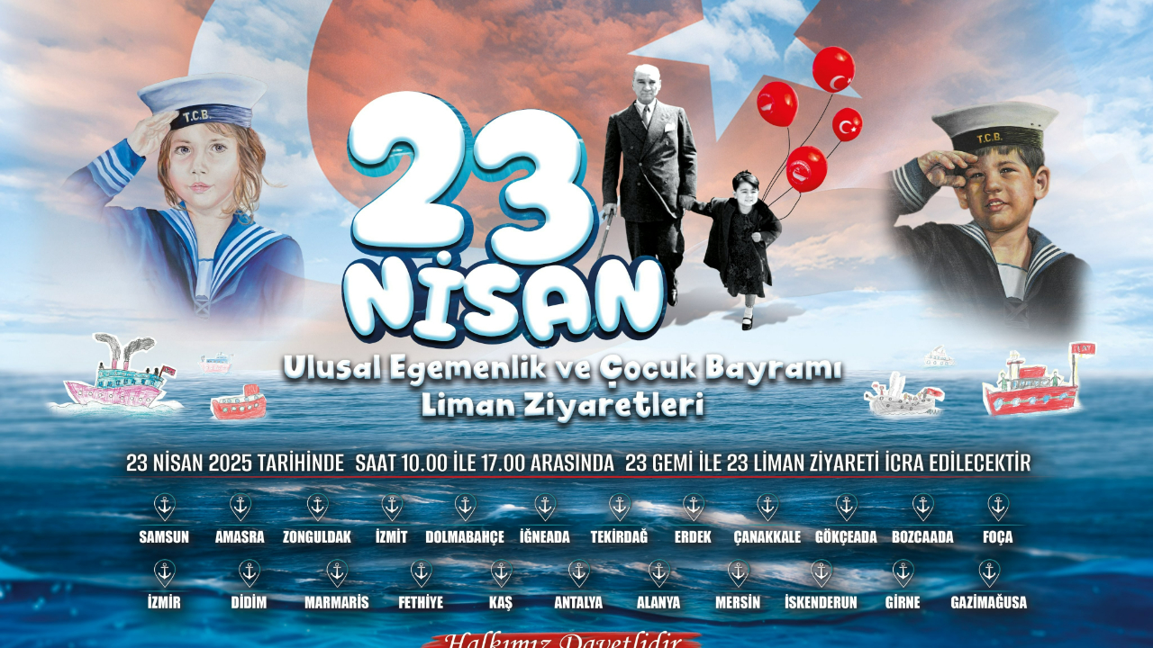 Milli gurur 23 Nisan’da limanlara yanaşıyor! 23 asil gemi halkla buluşacak