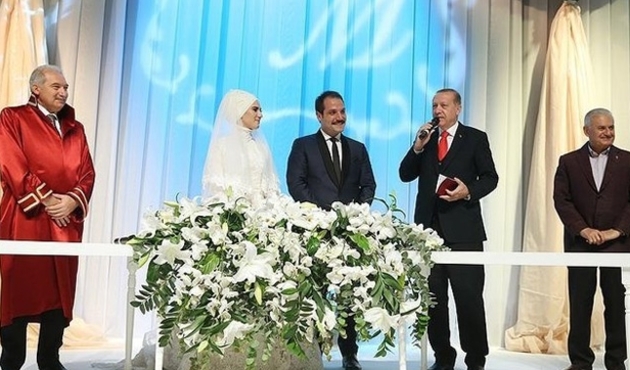 Erdoğan ve Yıldırım nikah şahidi oldu...