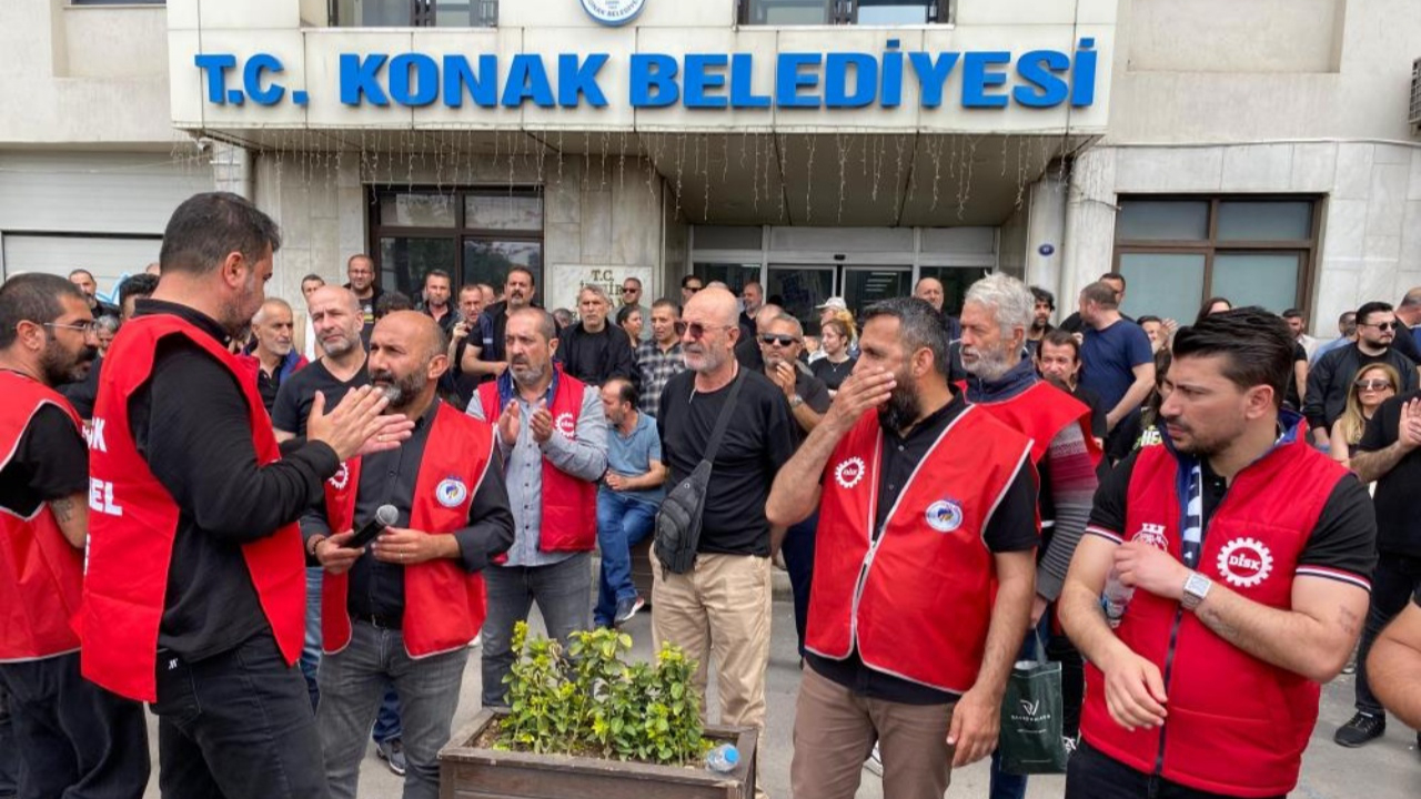 Konak Belediyesi’nde maaş krizi derinleşiyor: İşçiler yarım gün grevde, 7 Mayıs’ta tam grev kapıda