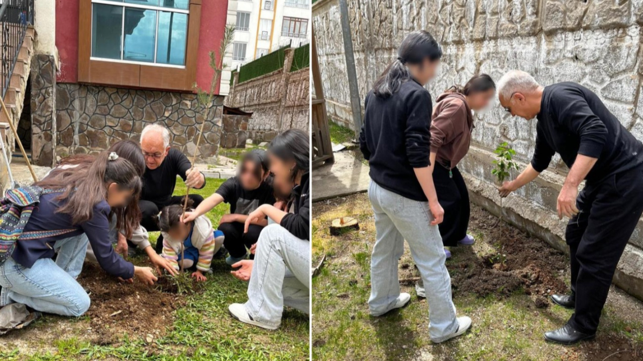 Muş’ta 23 Nisan’da fidanlar toprakla buluştu: Koruma altındaki çocuklar çevre mesajı verdi