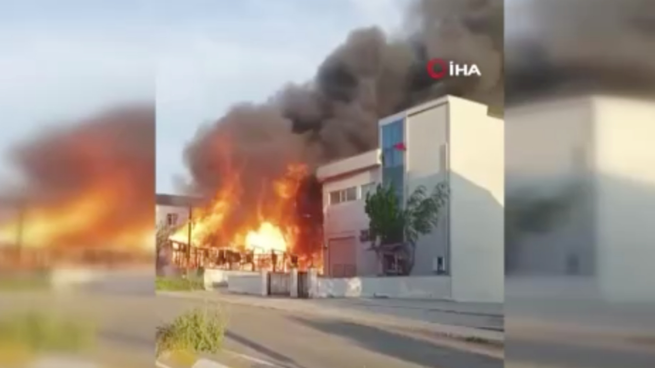 Pendik Ramazanoğlu’nda fabrika bahçesinde palet yangını: İtfaiye ekipleri müdahale ediyor