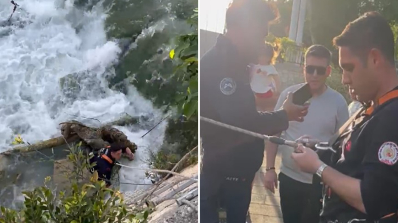 Mersin’de itfaiyeden örnek müdahale: Göksu Nehri’ne düşen telefon kurtarıldı!