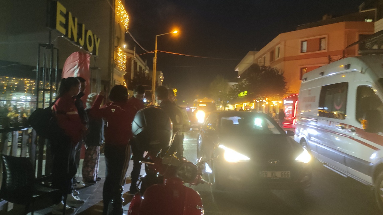 Tekirdağ’da motosiklet kazası! Sürücü hastaneye kaldırıldı