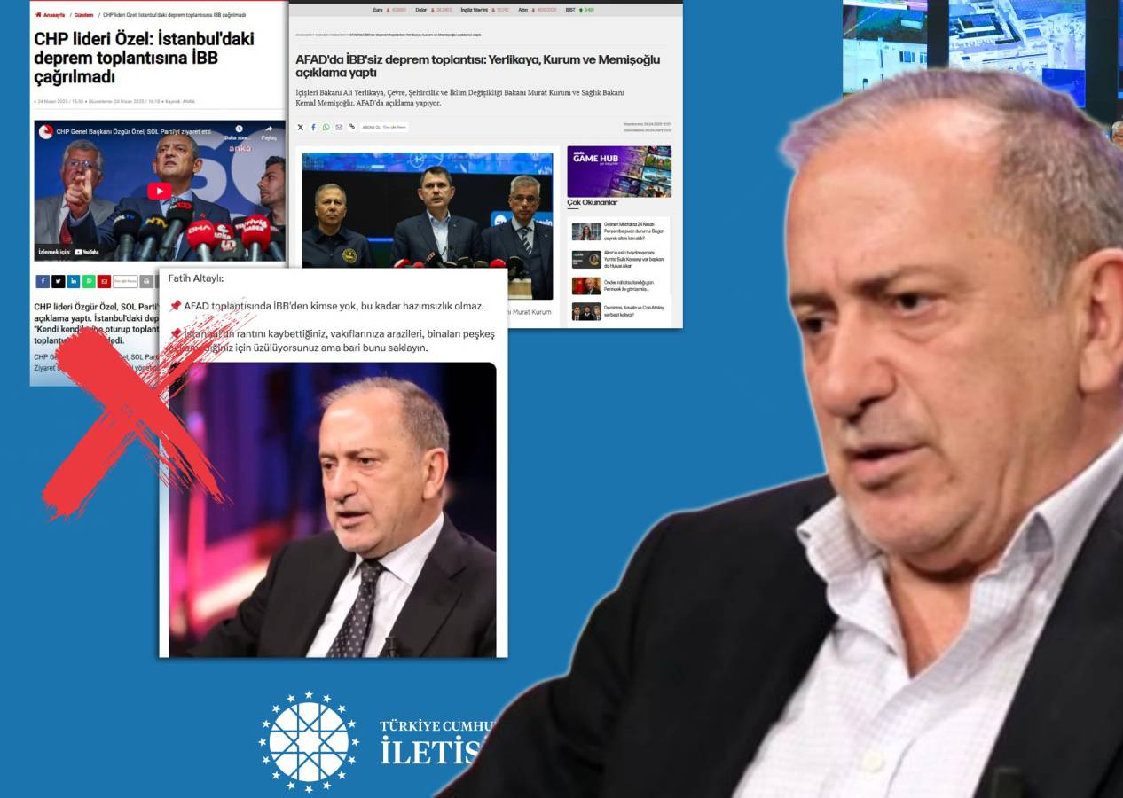 Fatih Altaylı'nın üzerine çizik atıldı: DMM, "AFAD toplantısında İBB'den kimse yok" yalanını ifşa etti