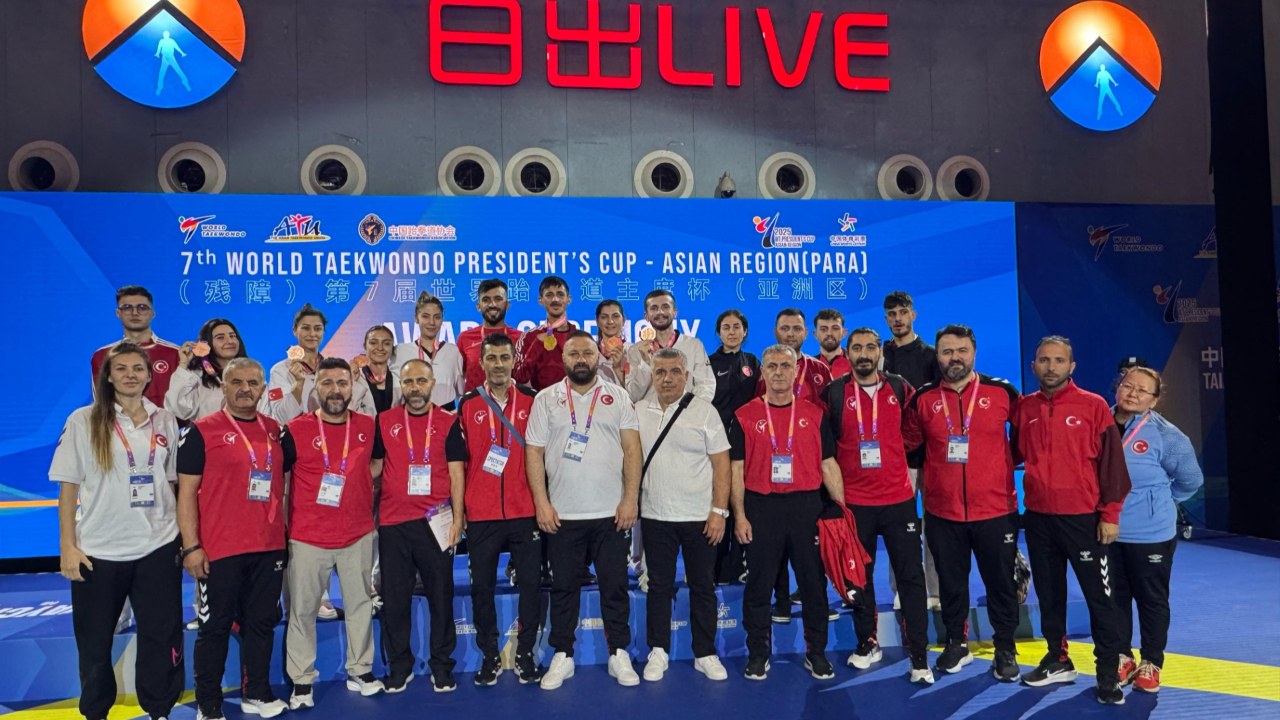 Milli para taekwondoculardan Çin'de 1'i altın 7 madalya