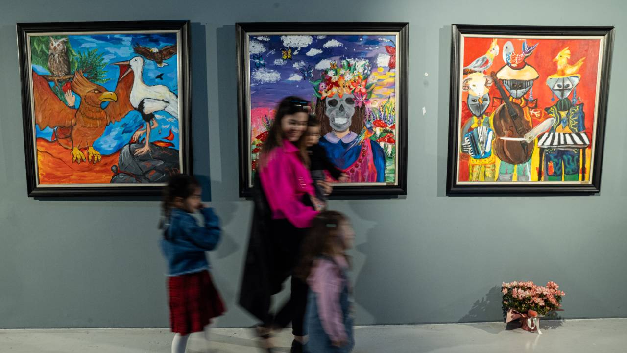 BİLSEM öğrencilerinin sergisi CerModern'de açıldı