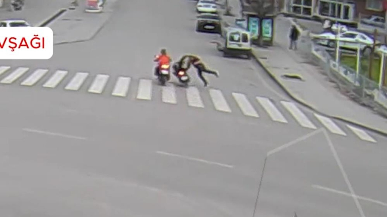 Kırıkkale’de trafik kazaları kamerada: 3 yaralı