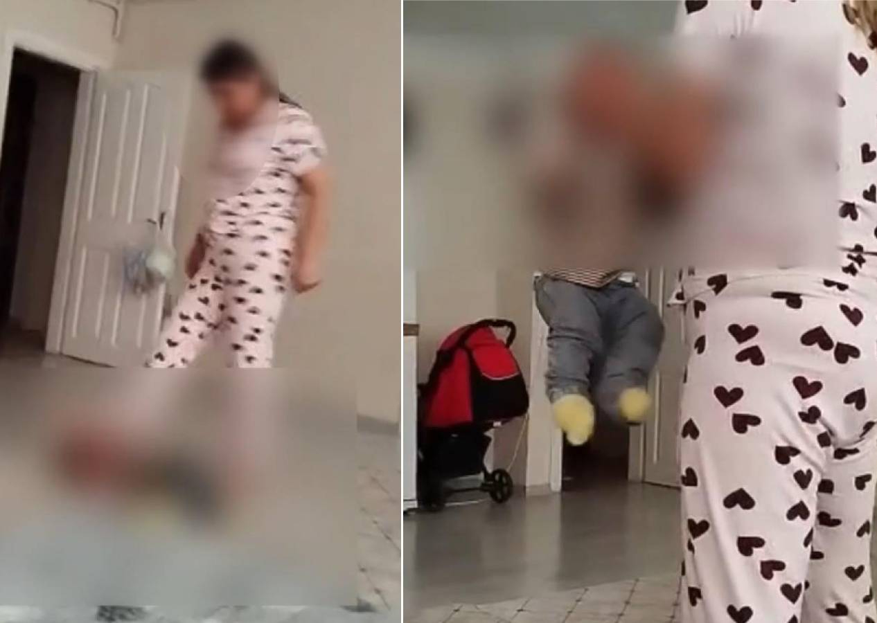 Fatih'te 2 yaşındaki bebeğe şiddet uygulayan Özbek bakıcının evinden 7 çocuk çıktı