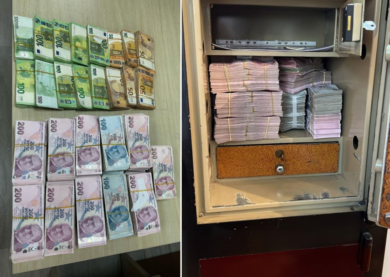 İBB operasyonunun 2. dalgasında şok görüntüler: Para kasaları ve binlerce fişek ele geçirildi
