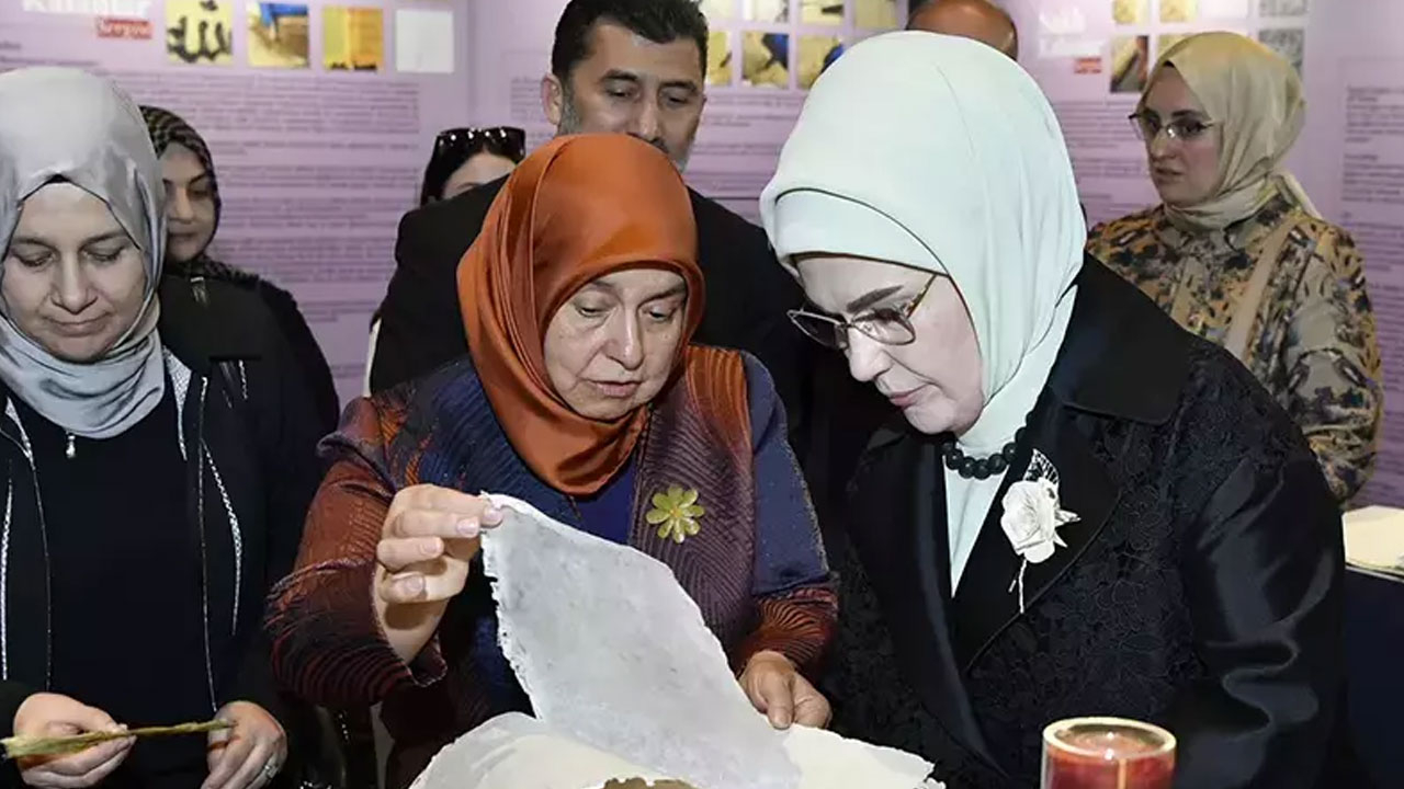 Emine Erdoğan Saklı Kalanlar sergisinin açılışını yaptı
