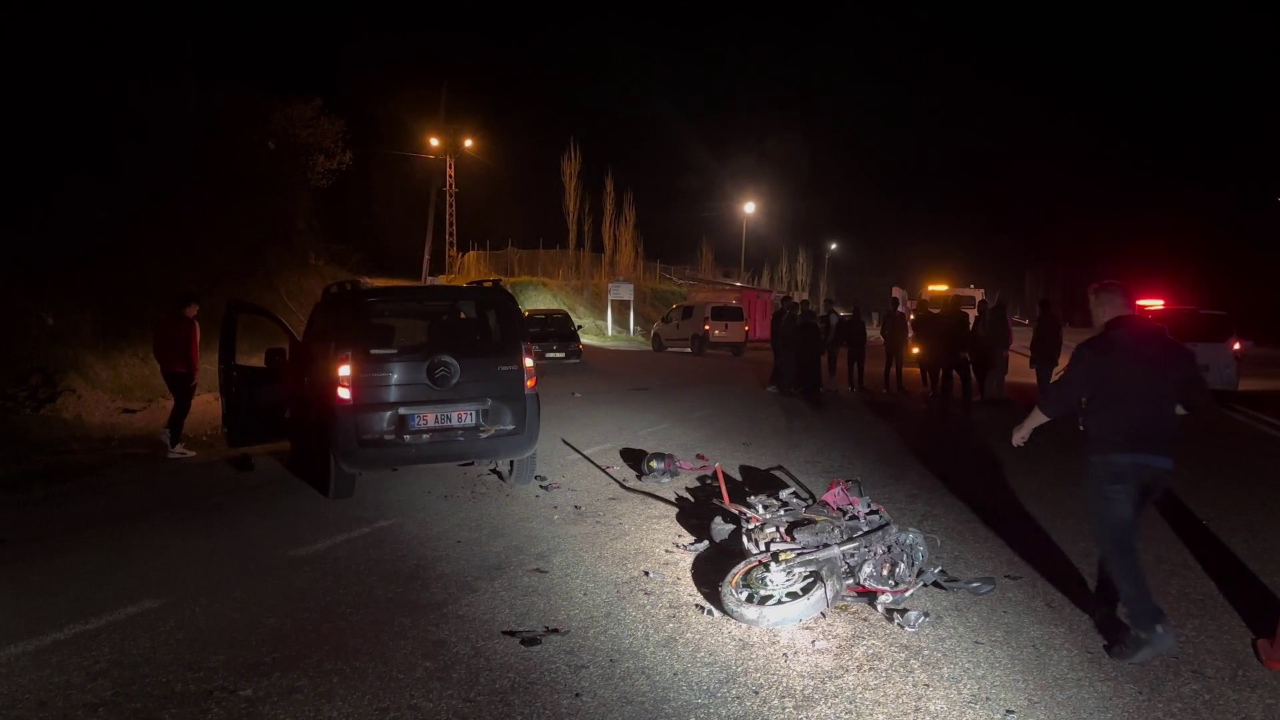 Erzurum’da yürek yakan kaza! Motosiklet sürücüsü hayatını kaybetti