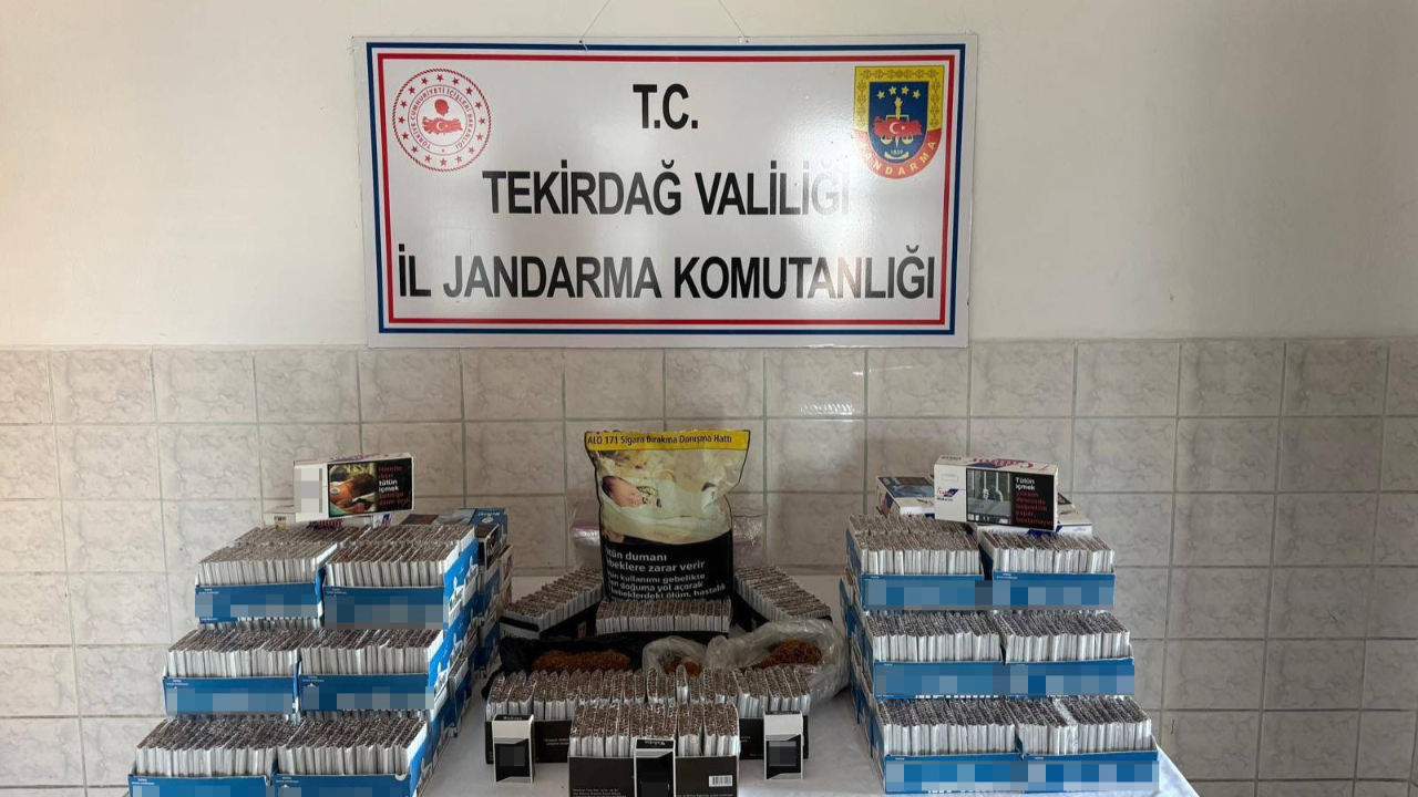 Tekirdağ’da jandarmadan çifte baskın! Uyuşturucu ve kaçak tütüne darbe