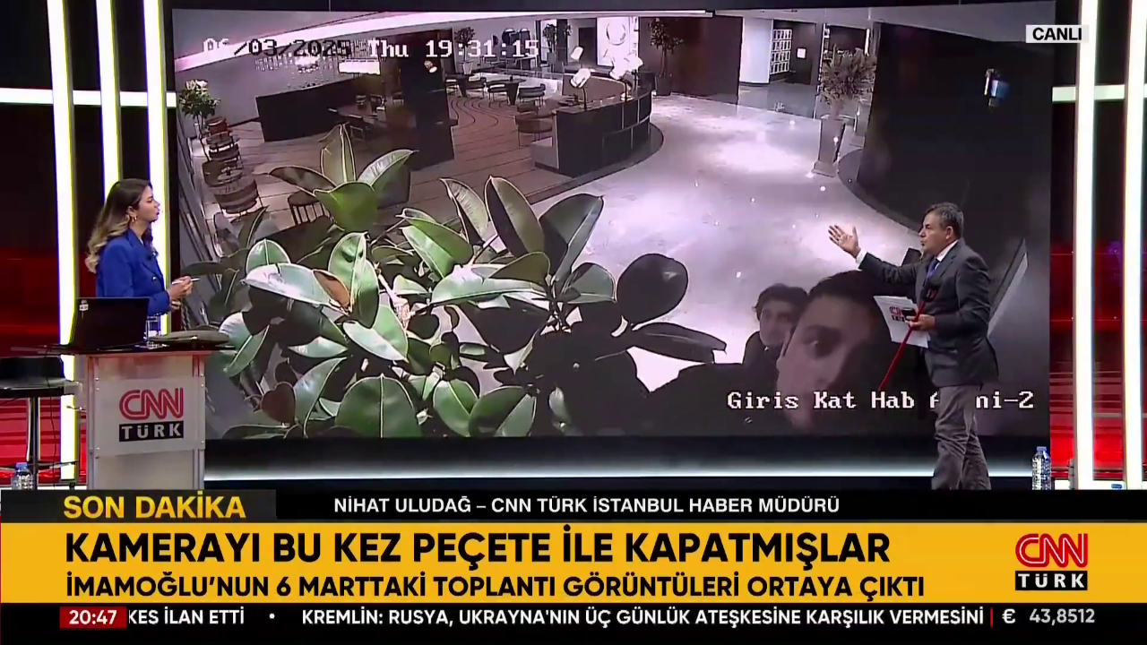 İmamoğlu’nun otel görüşmesinde yeni skandal: Kamerayı peçeteyle kapatmışlar!