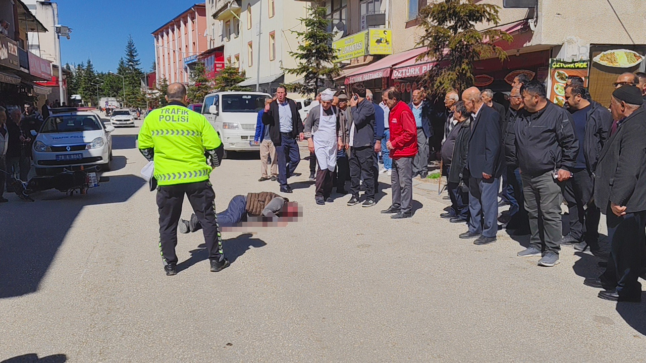 Karabük’te motosiklet kazası! Yaya ve sürücü yaralandı