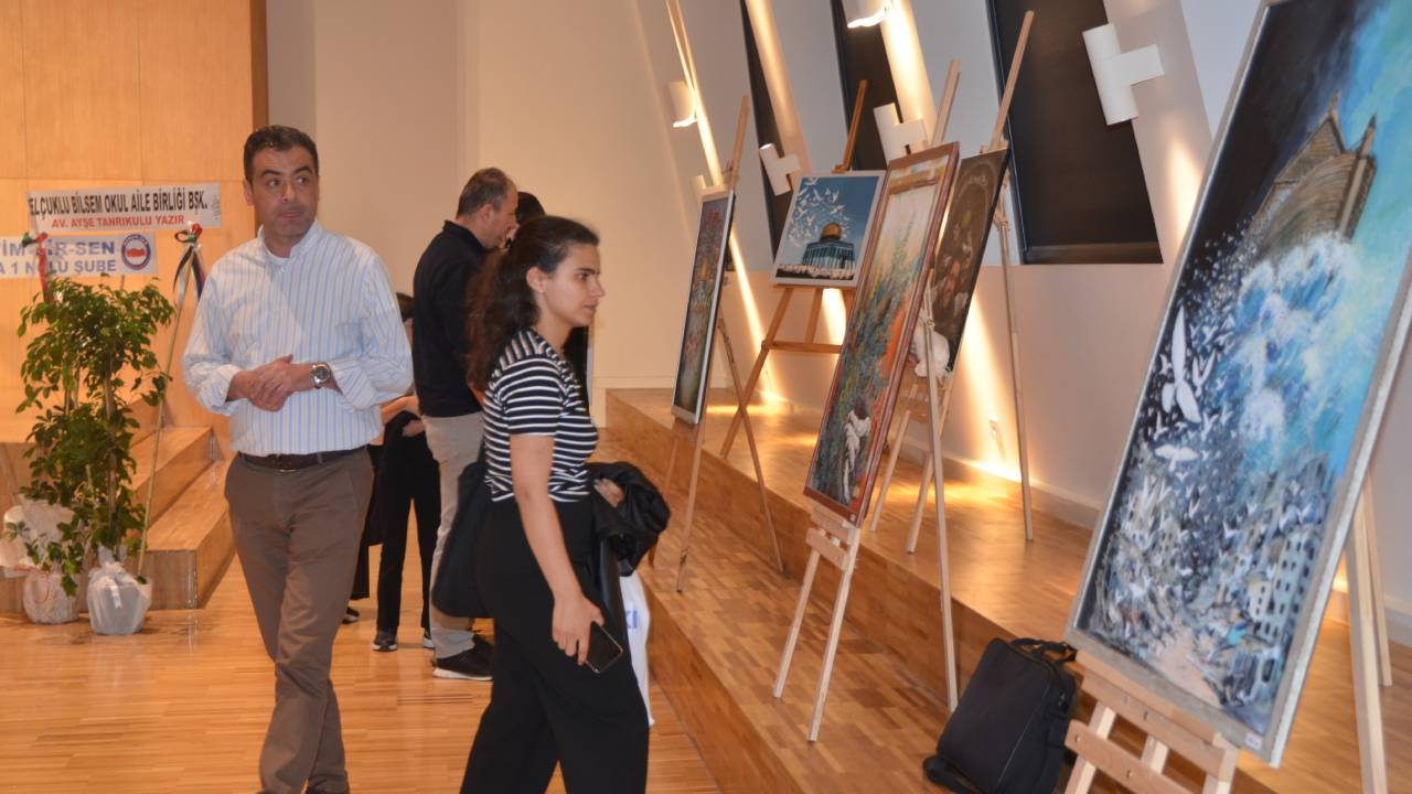 Konya'da Kudüs ve Gazze temalı "Diken ve Karanfil" Resim Sergisi