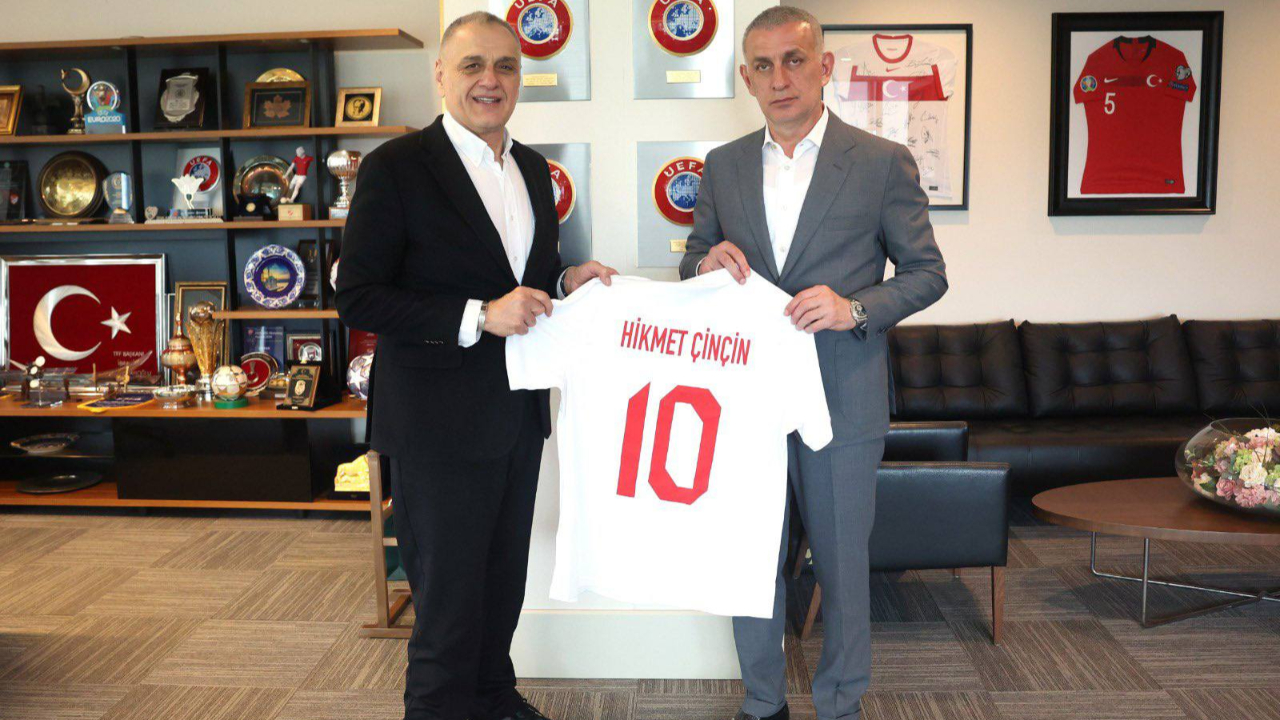 Süper Lig'e veda eden Hatayspor'dan TFF Başkanı İbrahim Hacıosmanoğlu'na ziyaret