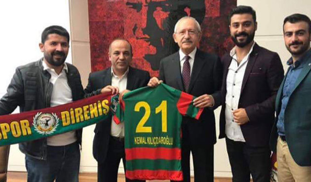 Amedsporlular'dan Kılıçdaroğlu'na forma!