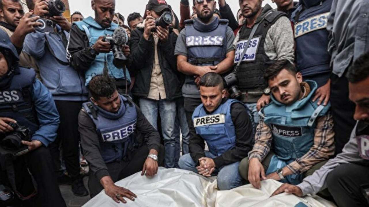 Filistin Gazeteciler Sendikası'ndan 3 Mayıs'ta çarpıcı çağrı: Medya soykırımı durdurulsun!