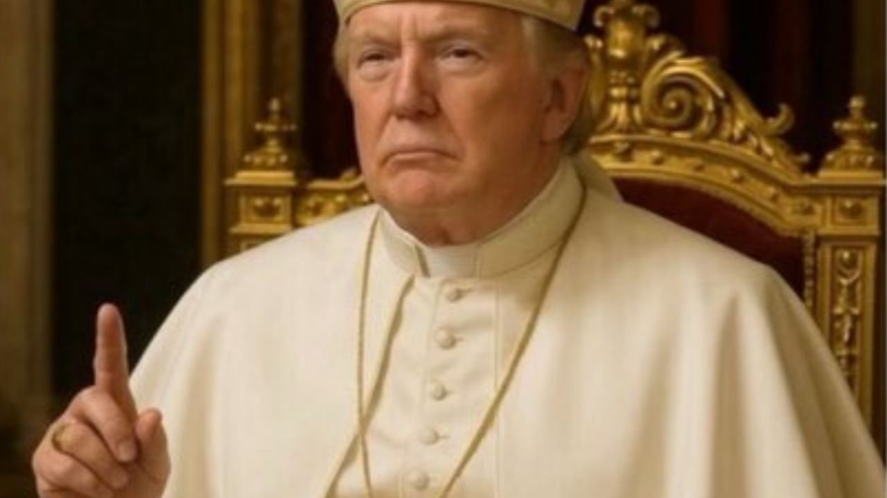 "Trump’tan şok paylaşım: Kendini Papa yaptı, tepkiler çığ gibi!"