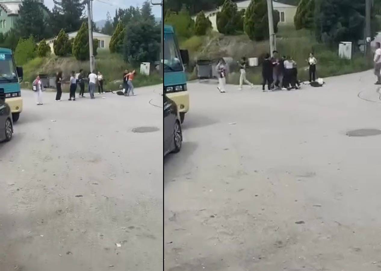 Safranbolu'da iki üniversite öğrencisi "Erkek arkadaşıma yan gözle baktın" diye birbirine girdi