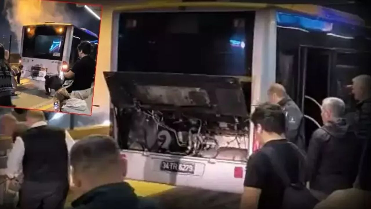 Kağıthane’de metrobüste panik! Yolcular tahliye edildi facia son anda önledi