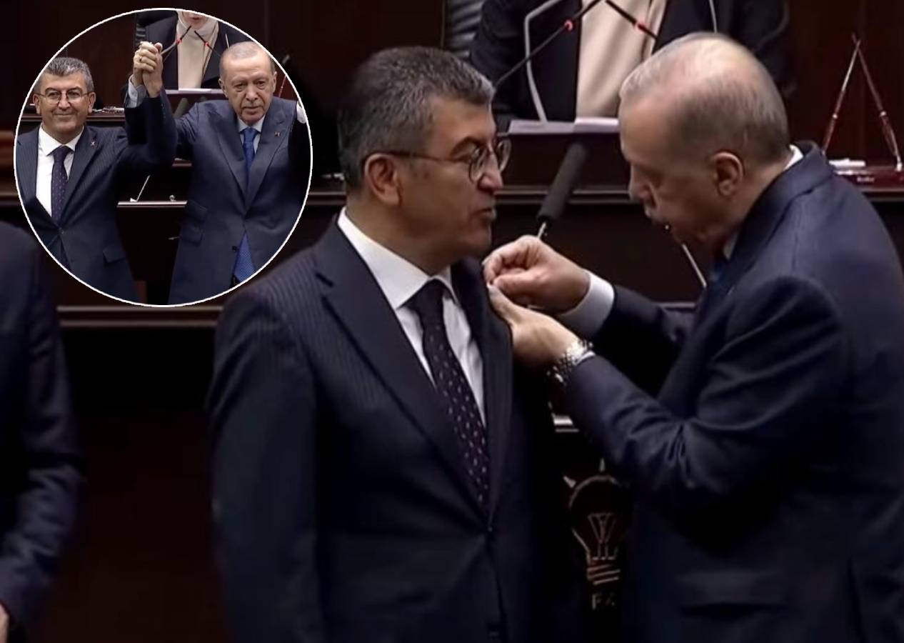 Gelecek Partisi'nden AK Parti'ye... Konya Milletvekili Hasan Ekici ve 4 belediye başkanına rozetlerini Cumhurbaşkanı Erdoğan taktı