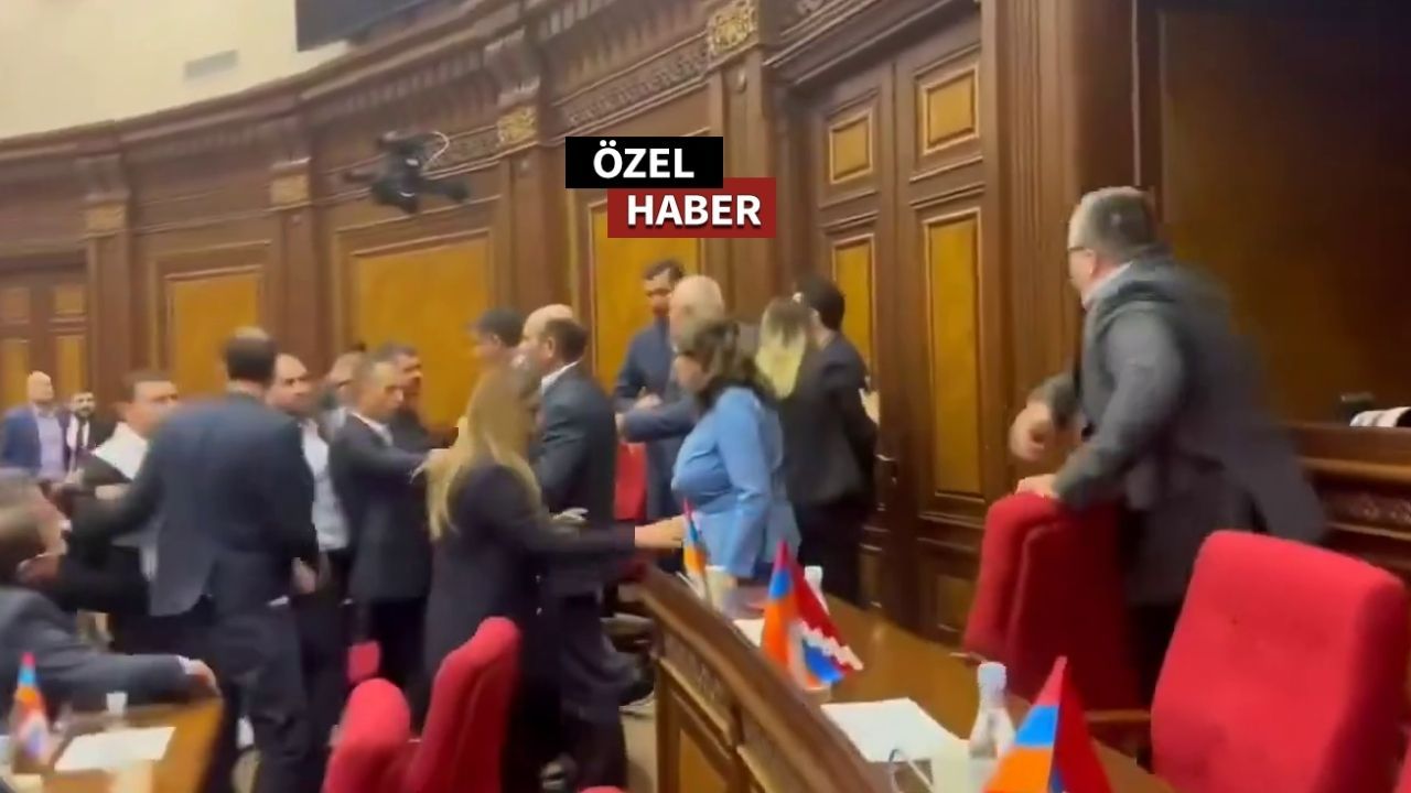 Oğul Koçaryan tahrik etti! Ermenistan Meclisi'nde yumruklu Karabağ ve Türk kavgası çıktı