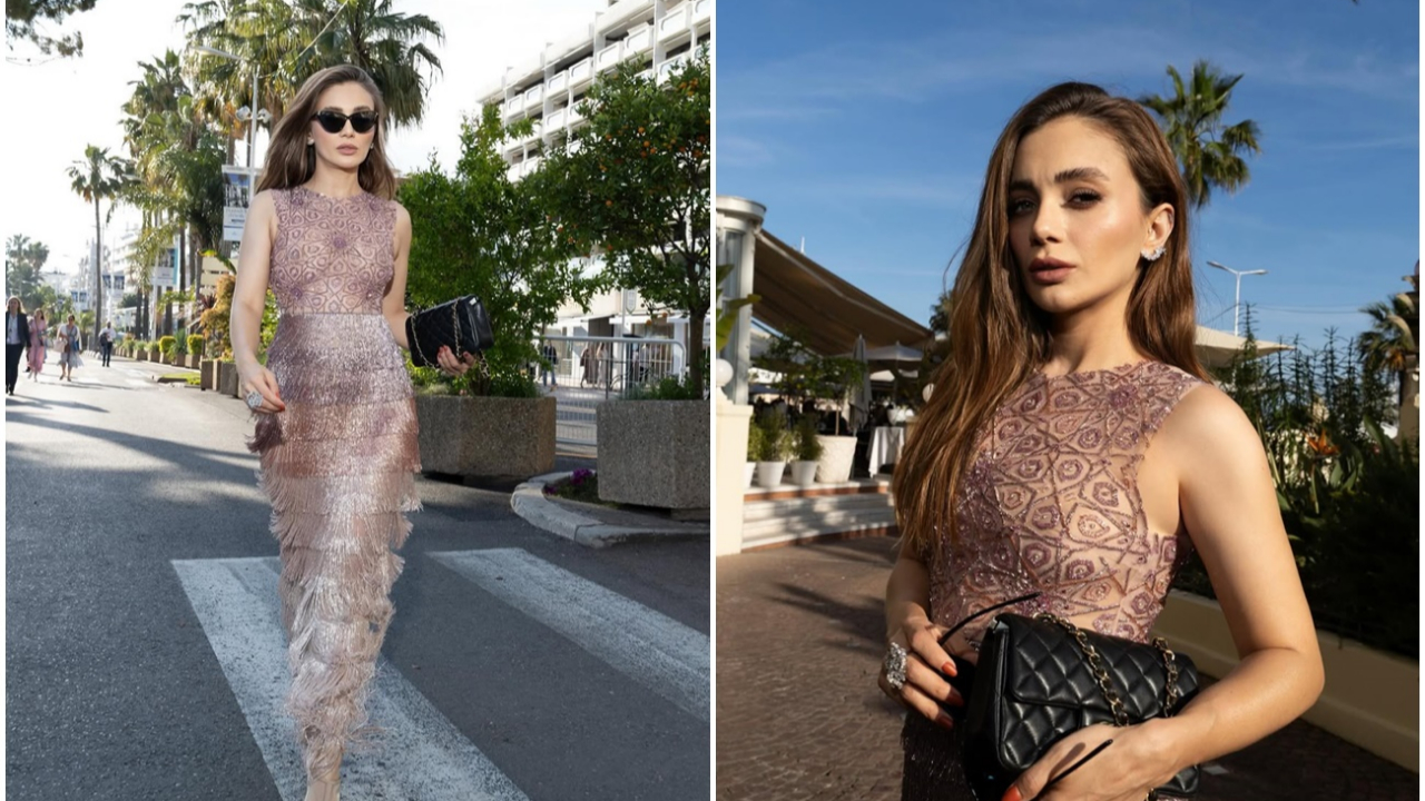 Damla Sönmez, Cannes Film Festivali’nde şeffaf elbisesiyle nefes kesti!