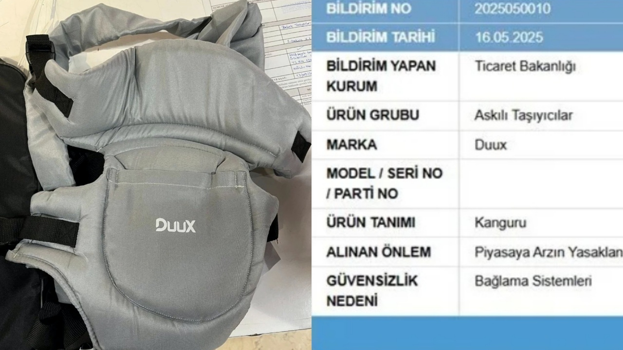 Anne ve babalar dikkat! O kanguru modeli yasaklandı! Bebeğiniz yaralanabilir