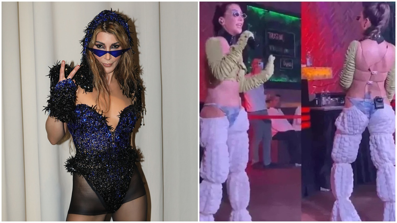 Hande Yener'in sahne tarzı sosyal medyada alay konusu oldu