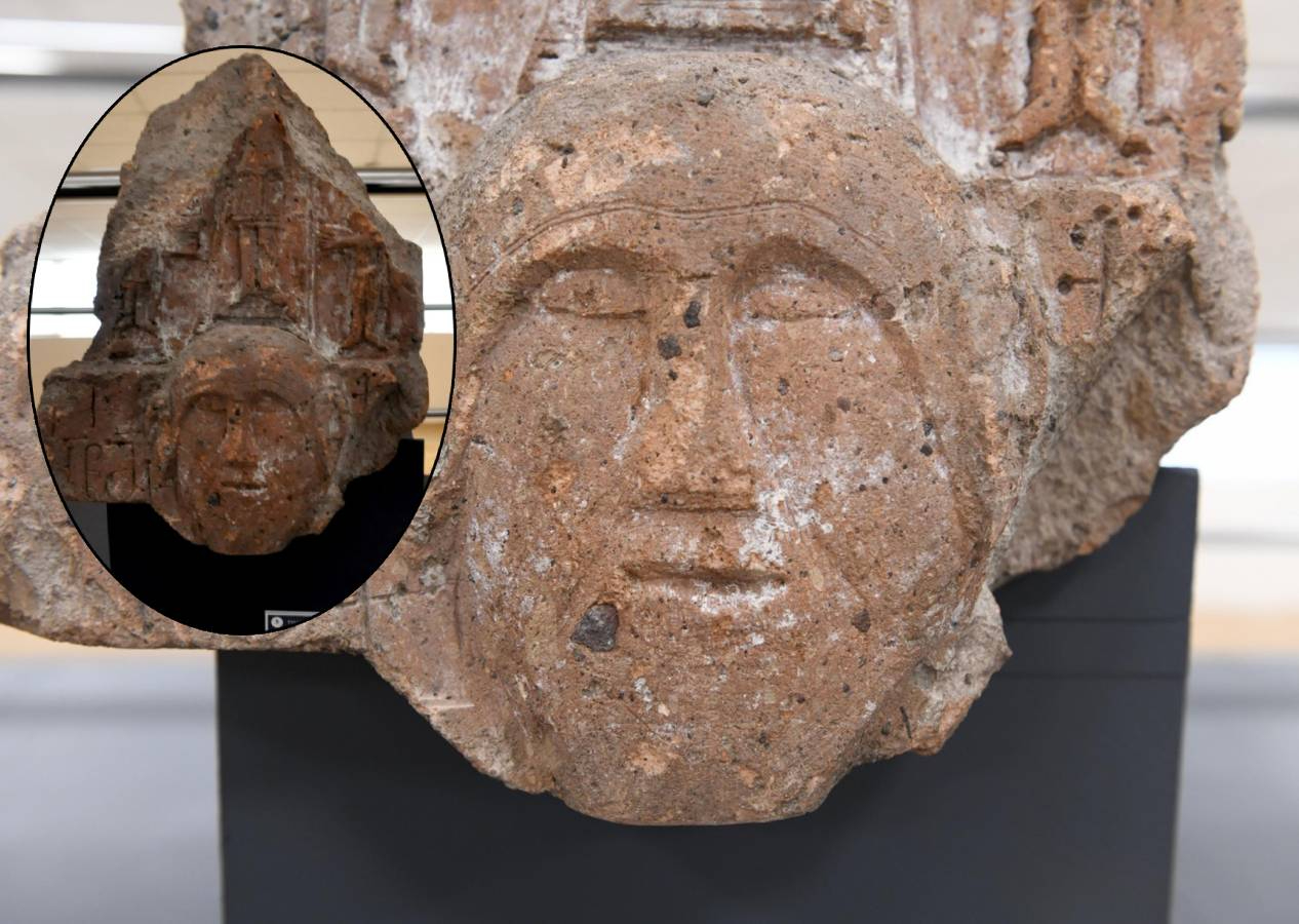 Kars Arkeoloji ve Etnografya Müzesi'nde Hz. İsa’nın yüzü olduğu değerlendirilen figür ilk kez sergide