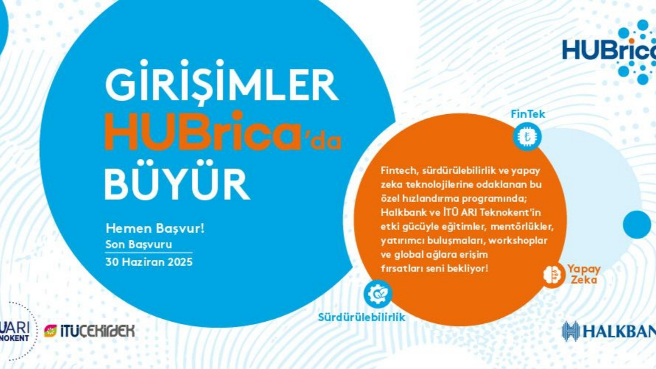 Girişimci KOBİ’ler için büyük işbirliği! İTÜ ARI Teknokent ve Halkbank güçlerini birleştirdi! Fintek, Yapay Zekâ ve sürdürülebilirlik girişimcilerine HUBrica desteği