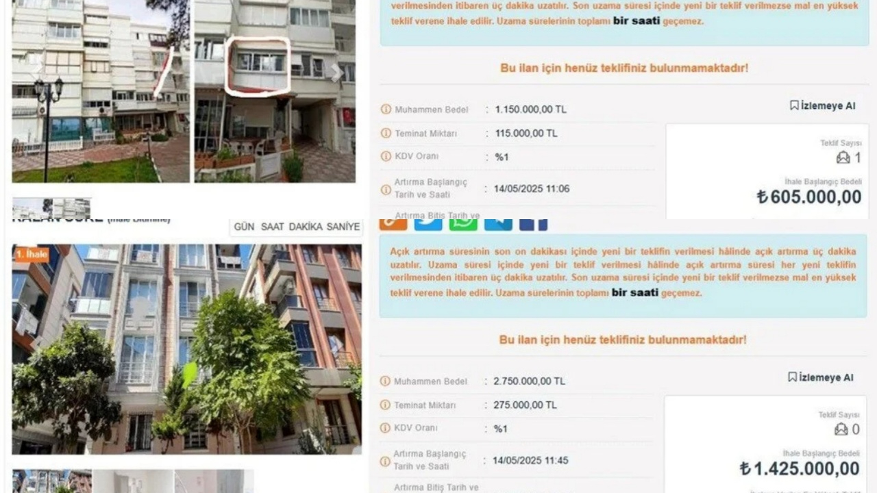 Yarı fiyatına ev sahibi olma imkanı! İcralı konut ihaleleri başladı