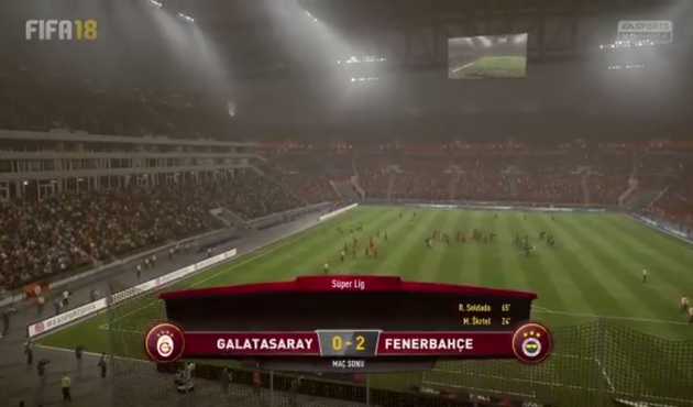 Galatasaray-Fenerbahçe sanal derbisi sarı lacivertlilerin... / VİDEO