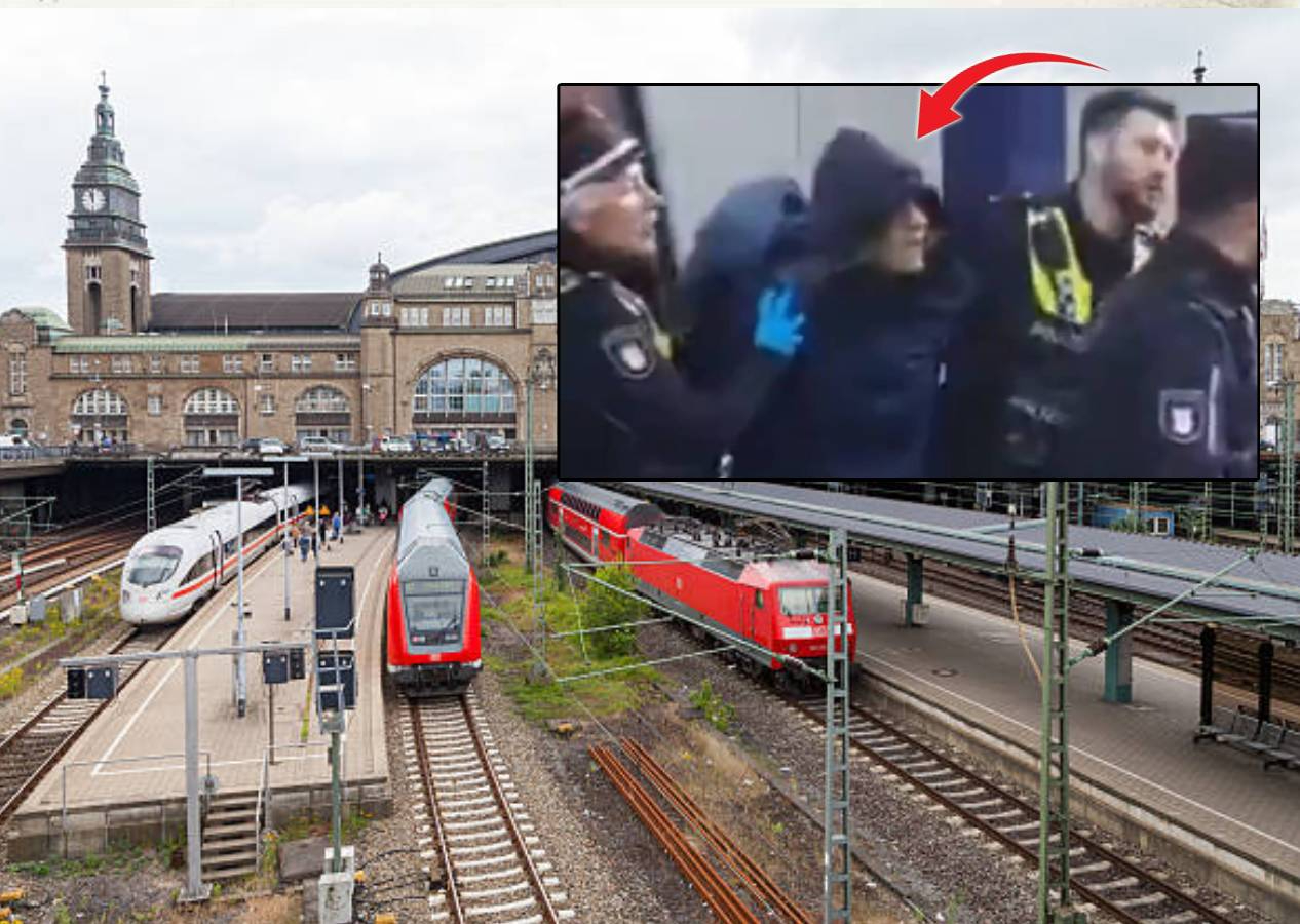 Hamburg Tren İstasyonu'nda bıçaklı kadın dehşeti! 18 kişiyi yaraladı, ortalık kan gölüne döndü