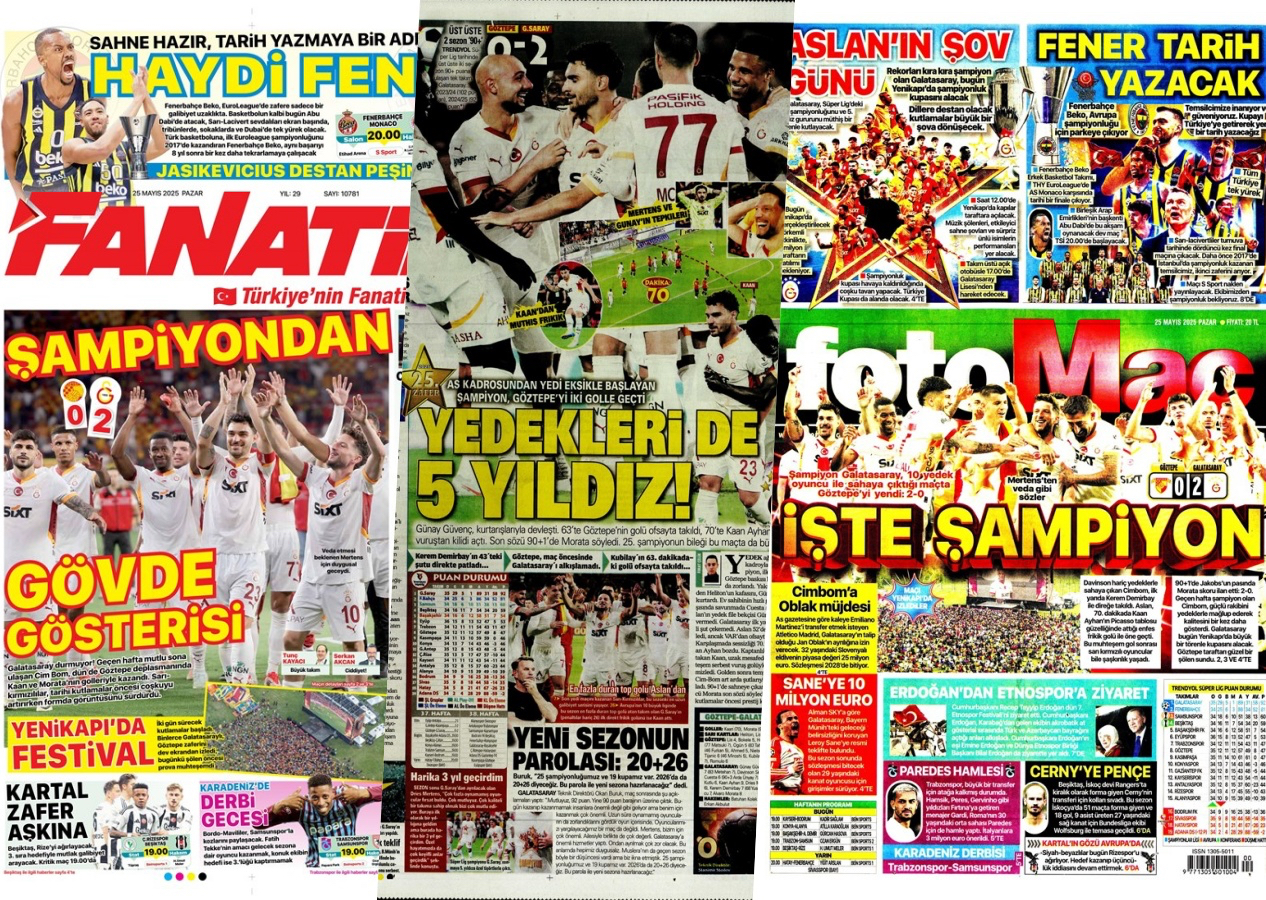 "Yedekleri de 5 yıldız!" Galatasaray'ın Göztepe galibiyeti manşetleri süsledi
