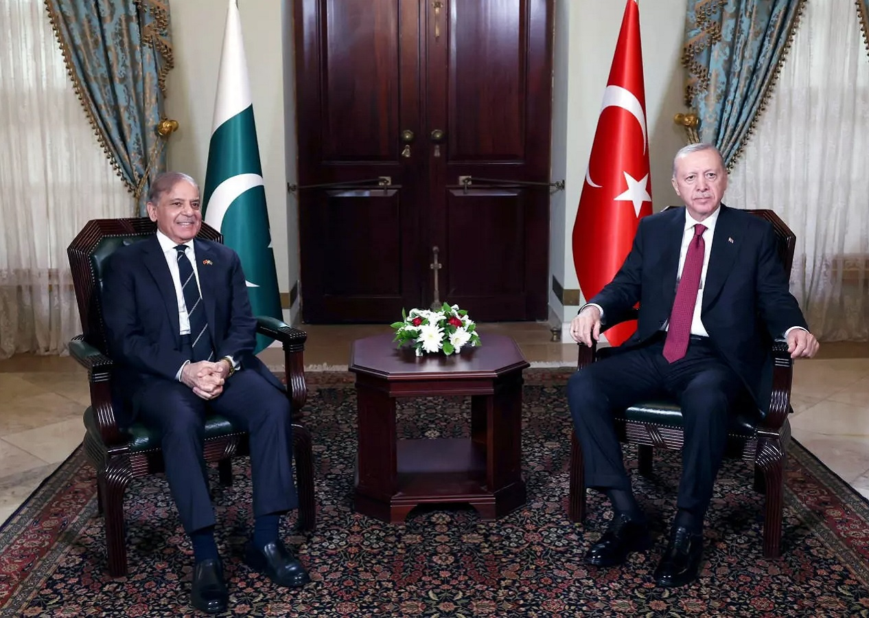 Cumhurbaşkanı Erdoğan, Şahbaz Şerif'i kabul etti