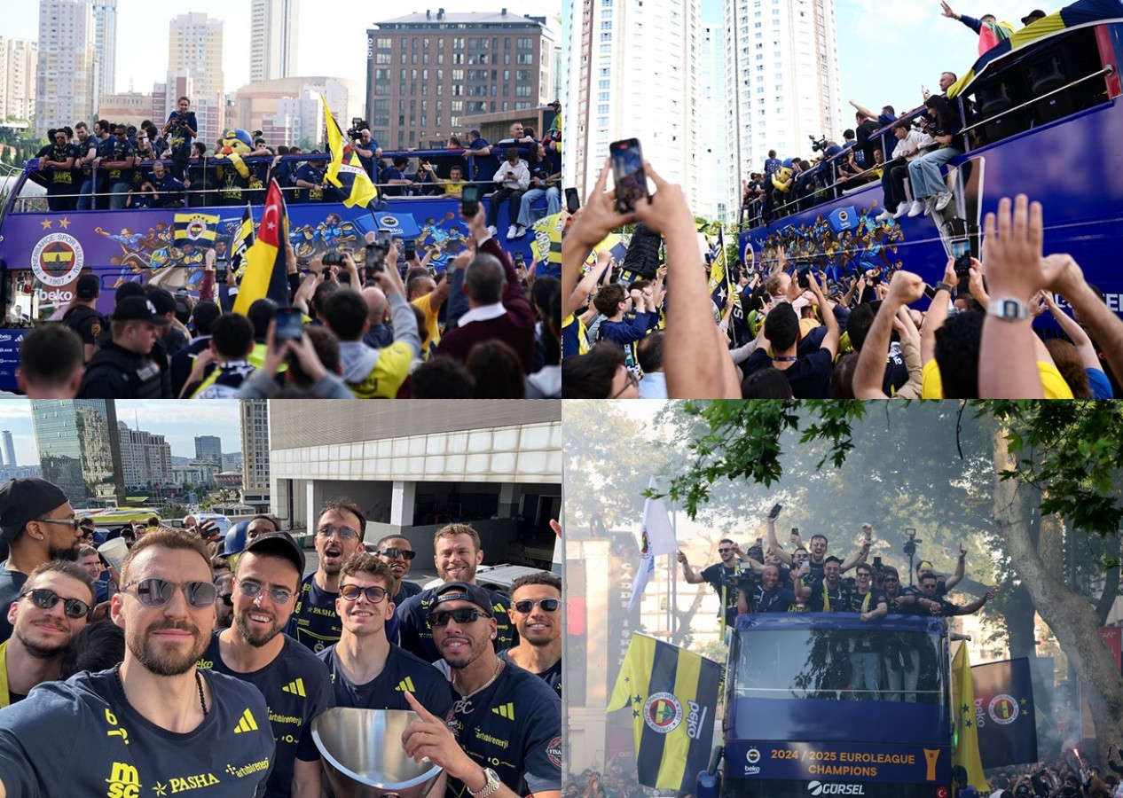 Fenerbahçe Beko, EuroLeague şampiyonluğunu taraftarlarıyla kutladı: Bağdat Caddesi'nde tarihi anlar...