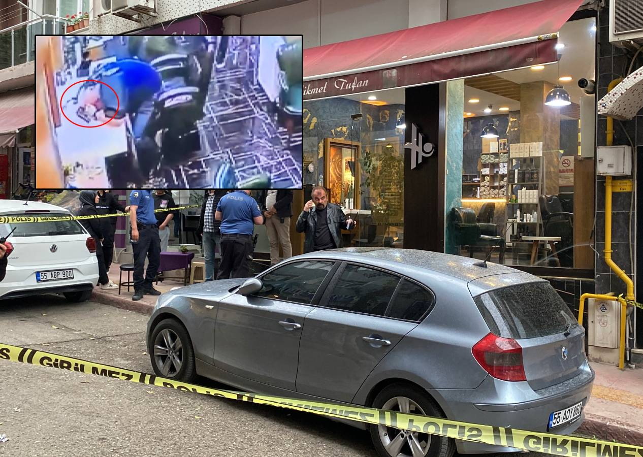 Samsun'da berberde kardeş cinayeti: Silahını hızlı çeken hayatta kaldı! Olay anı kamerada...