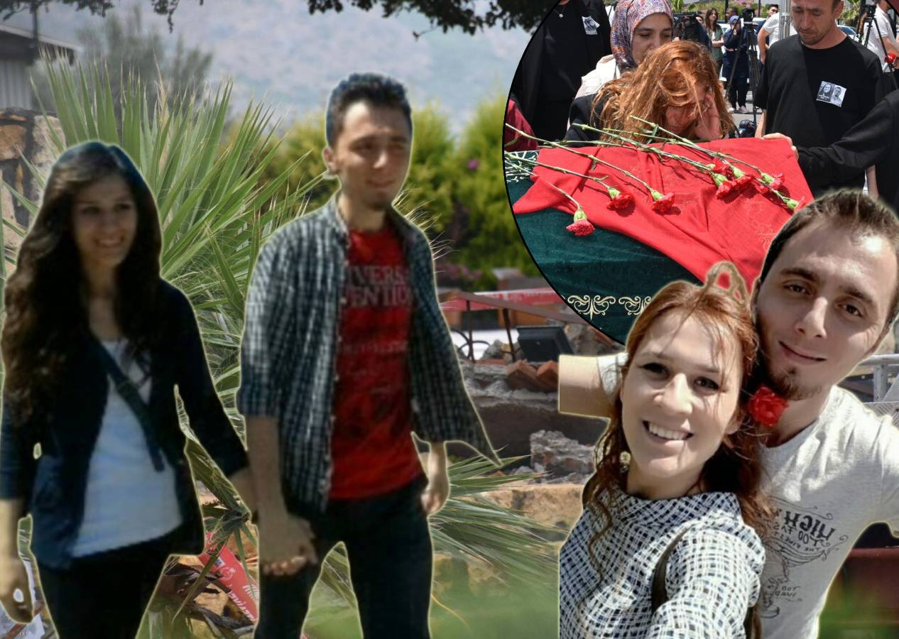 Dekoratif kemerin altında kalıp can veren Doktor Mehmet Baltacı ile eşi Güler Baltacı çocukluk aşkıymış